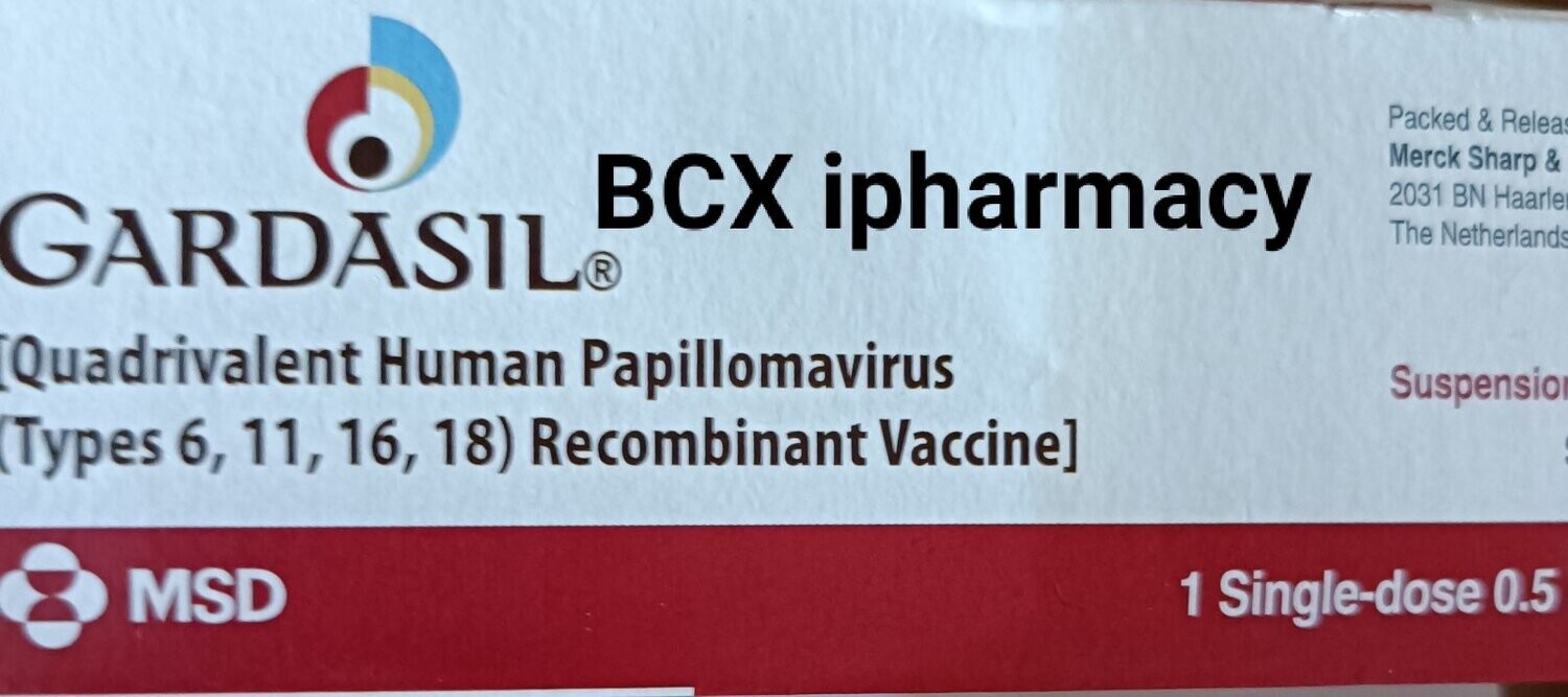 Gardasil quadrivalent HPV (Types 6,11,16,18) vaccineHPV ဗိုင်းရပ်စ်ပိုးကြောင့်ဖြစ်သော သားအိမ်ခေါင်းကင်ဆာ၊ စအို ကင်ဆာ၊ လည်ချောင်းကင်ဆာ၊လိင်တံကင်ဆာကာကွယ်ဆေး