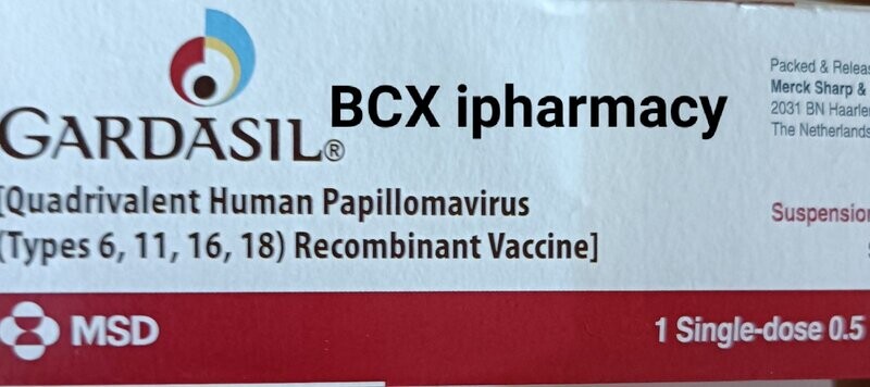 Gardasil quadrivalent HPV (Types 6,11,16,18) vaccineHPV ဗိုင်းရပ်စ်ပိုးကြောင့်ဖြစ်သော သားအိမ်ခေါင်းကင်ဆာ၊ စအို ကင်ဆာ၊ လည်ချောင်းကင်ဆာ၊လိင်တံကင်ဆာကာကွယ်ဆေး