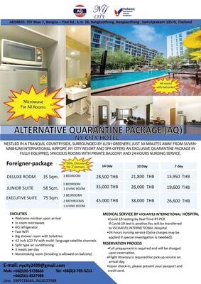 AQ NY City Hotel starts 15950Baht