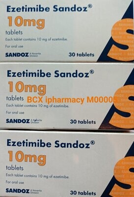 Ezetimibe Sandoz 10mg Box အဆီကျဆေး