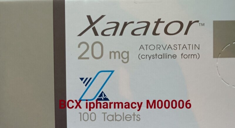 Xarator (Atorvastatin) 20mg strip Pfizerအဆီကျဆေး