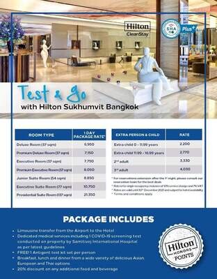 Test and Go Hilton Sukhumvit Bangkok