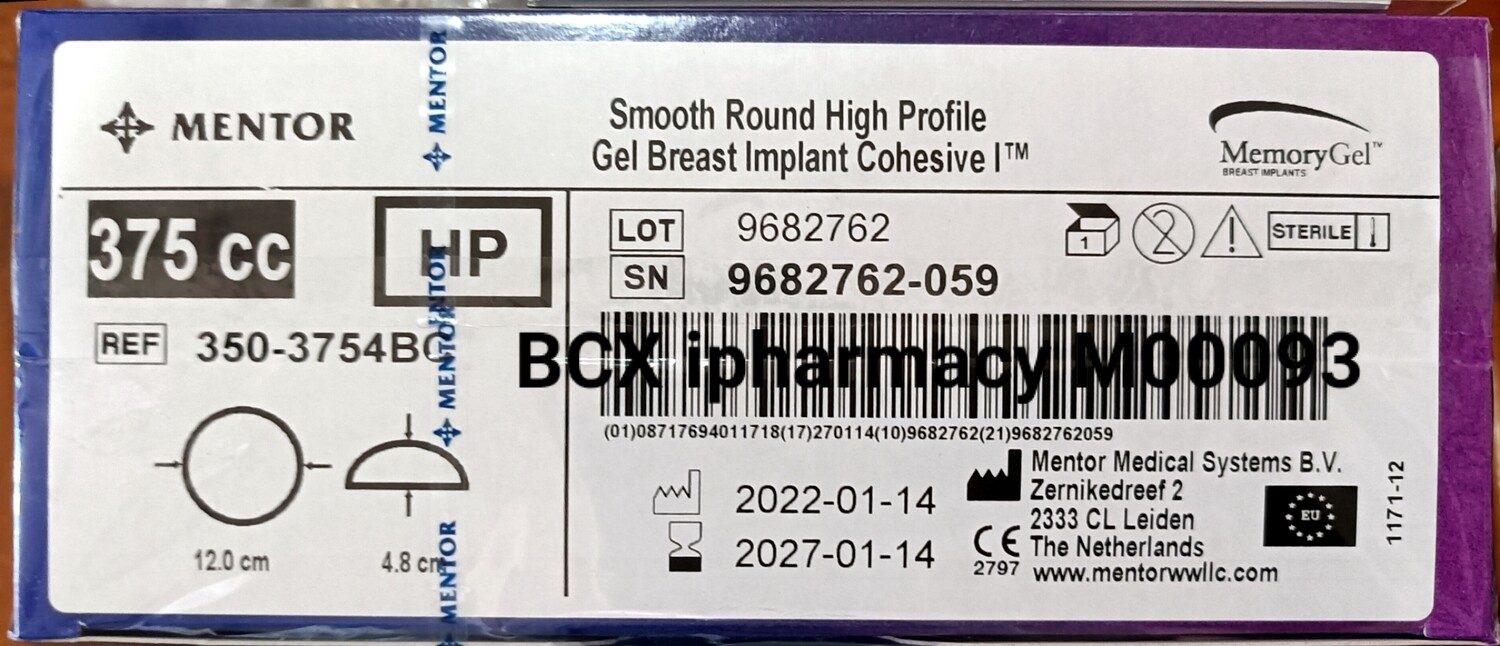 Mentor Smooth Round High Profile 375cc 1pair