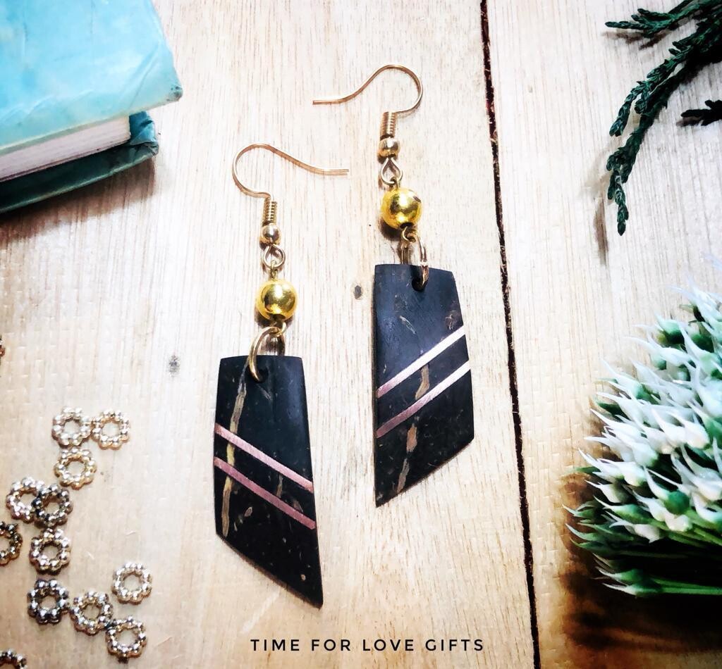 coconut shell earrings