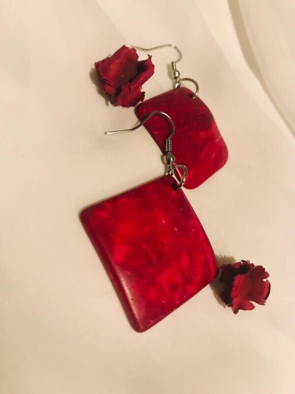 coconut shell earrings