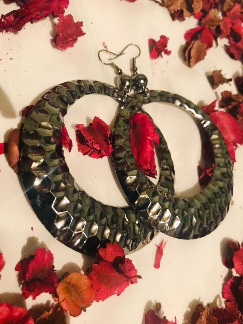 hoop unique round earrings