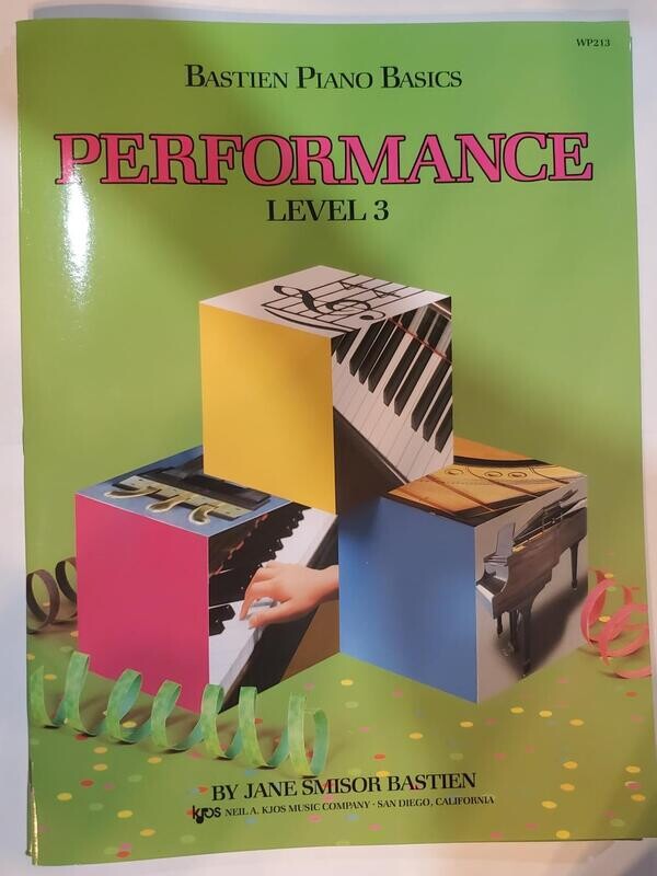 Bastien Performance Level 3 Book