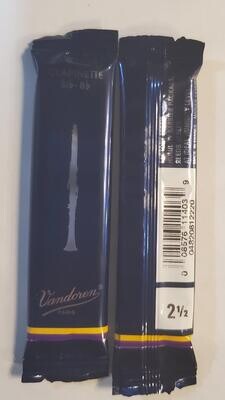 Vandoren Bb Clarinet #2.5 Reed