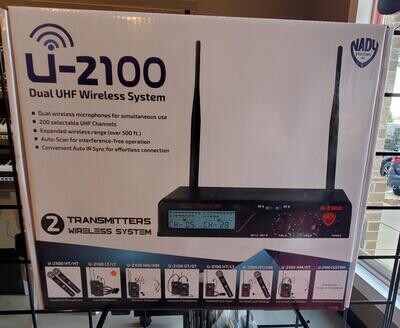 Nady U-2100 Dual UHF Wireless Microphone System