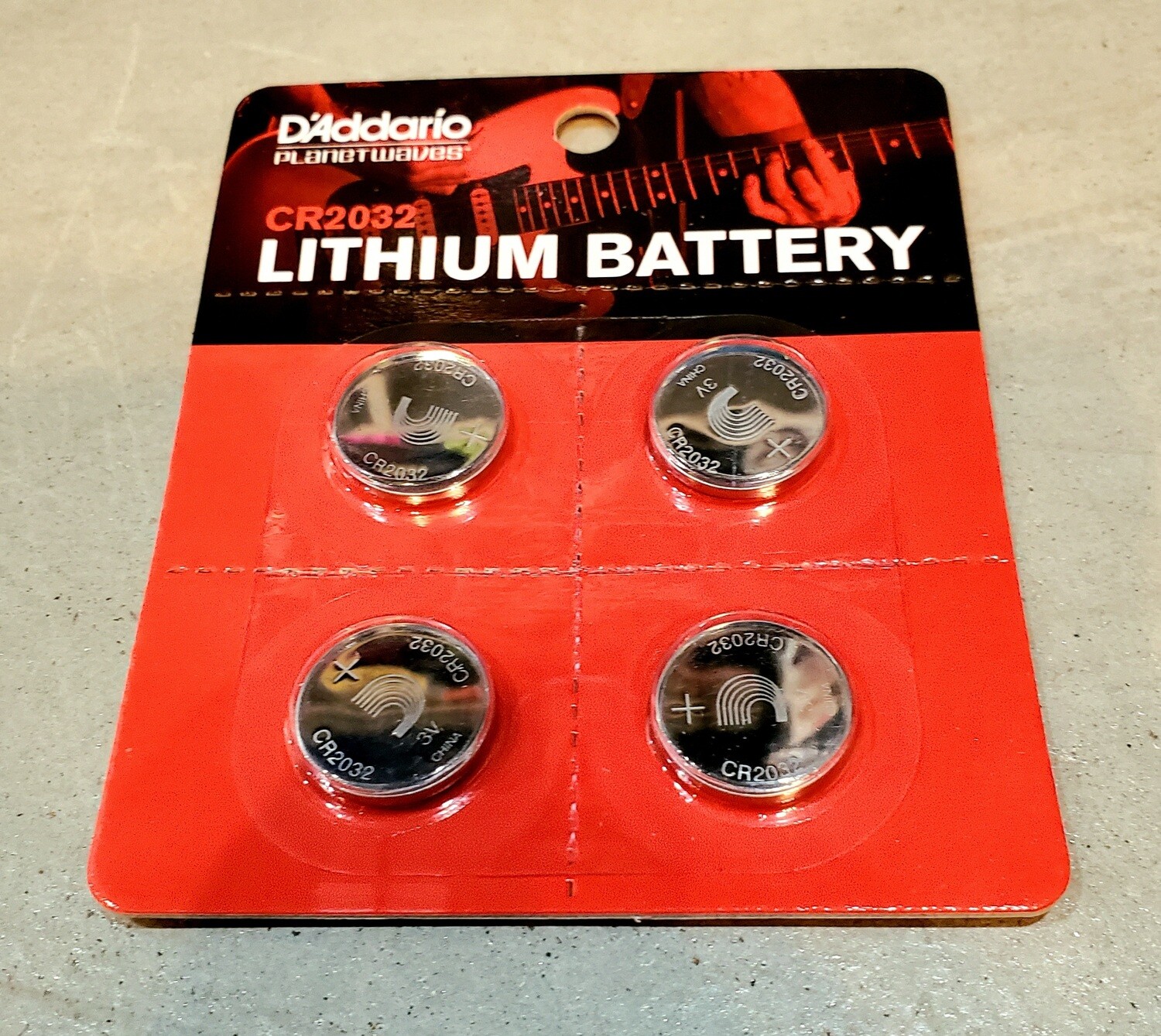 D'Addario Lithium Batteries CR2032 4 Pack