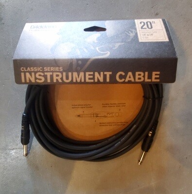 D'Addario 20 Foot Instrument Cable Classic Series