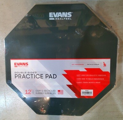 Evans Realfeel Double-sided 12" Practice Pad For Drummers