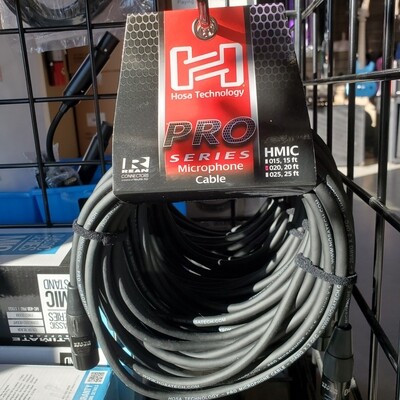 Hosa Pro Series Microphone Cable 20 Ft XLR3F-XLR3M