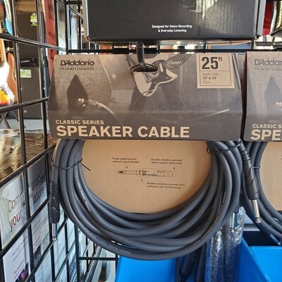 D'Addario Classic Series Speaker Cable 25ft