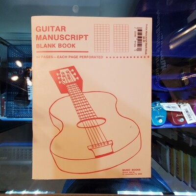Guitar Manuscript Blank Book
