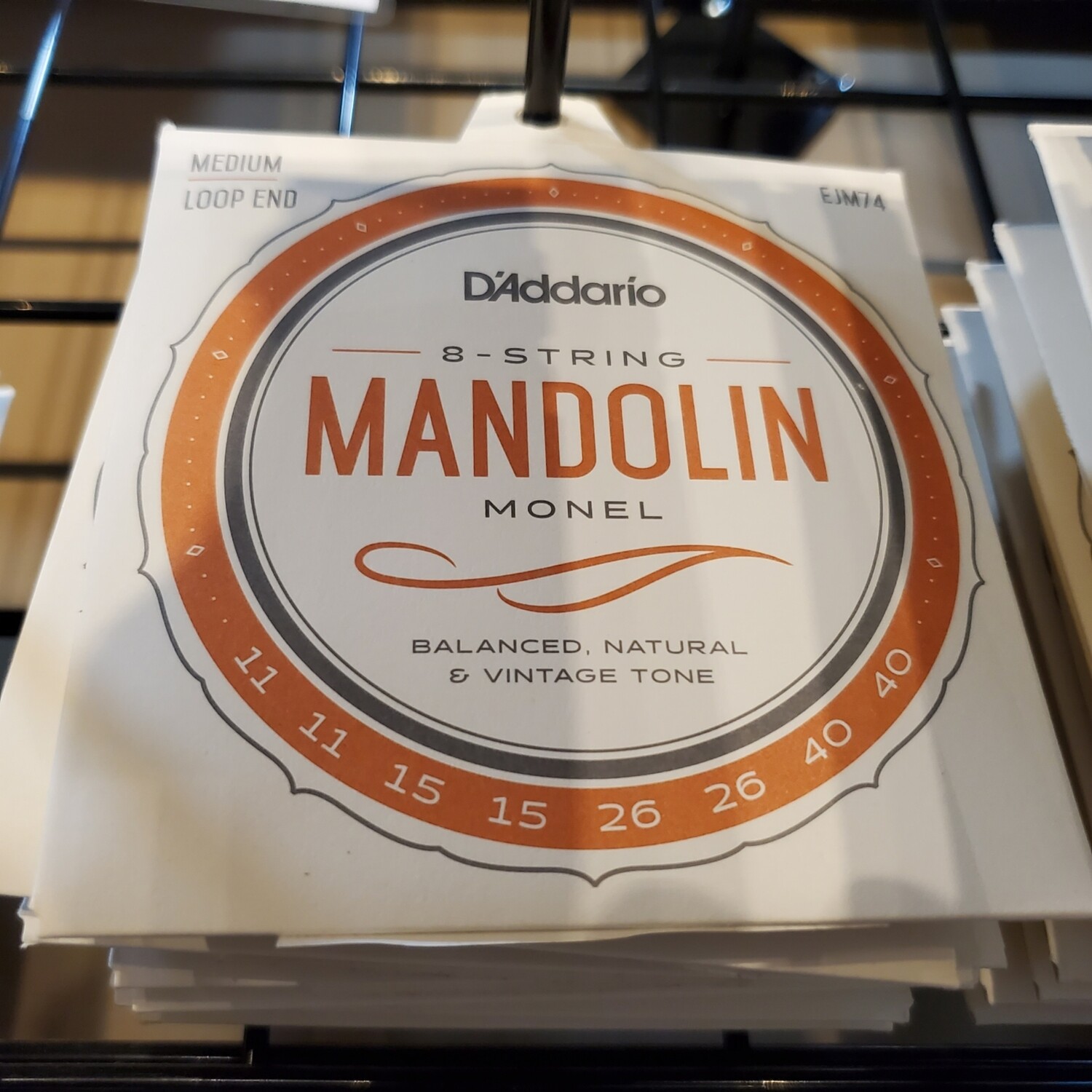 D'Addario Loop End Mandolin Medium Strings EJM74