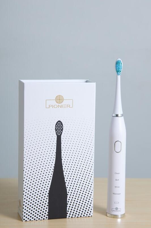 PIONIER Sonic Rechargeable Electric Toothbrush - White