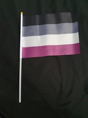 Asexual Handheld Flag