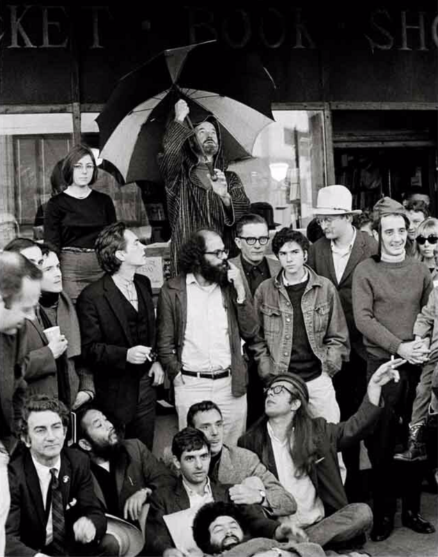 Keenan, Larry -Last Gathering-Beat Poets & Artists at City Lights 16x20 FRAMED