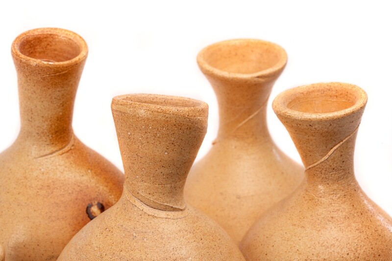 Roger Yee - Nested Bottles.  Soda Fired- 5 in the set