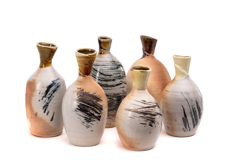 Roger Yee - Small Bottle.  Light Salt Fired