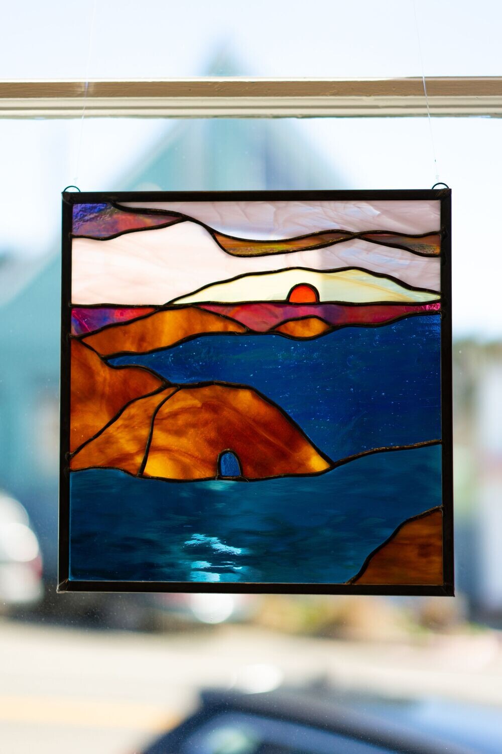 Jess Chesser - Sunset Dreams - 10.25 x 10.5 stained glass