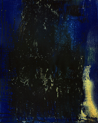 Yari Ostovany - The Poet in Moonlight 2 - Acrylic on Canvas - 20x16 in - 2021