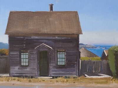 Andrew Walker Patterson - Salt Box House 18x24 Oil on Canvas on Panel