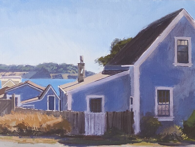 Andrew Walker Patterson - Ukiah Street, Looking South 18x24 Oil on Canvas on Panel