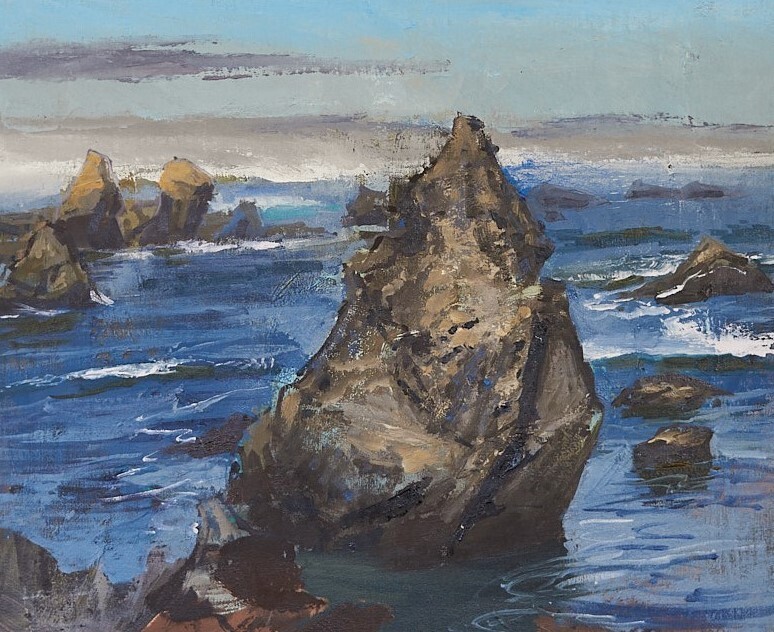 Andrew Walker Patterson-  MacKerricher State Park #2 - 16x24- Oil on Canvas Panel