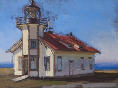 Andrew Walker Patterson - Point Cabrillo Light Station  #6 18x24 Oil on Canvas on Panel