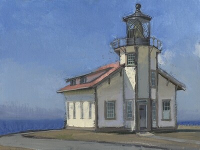 Andrew Walker Patterson - Point Cabrillo Light Station #3 Oil on Canvas on Panel