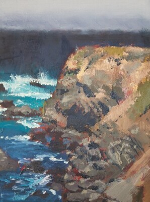 Andrew Walker Patterson-  Mendocino Headlands #6 - 24x18- Oil on Canvas Panel