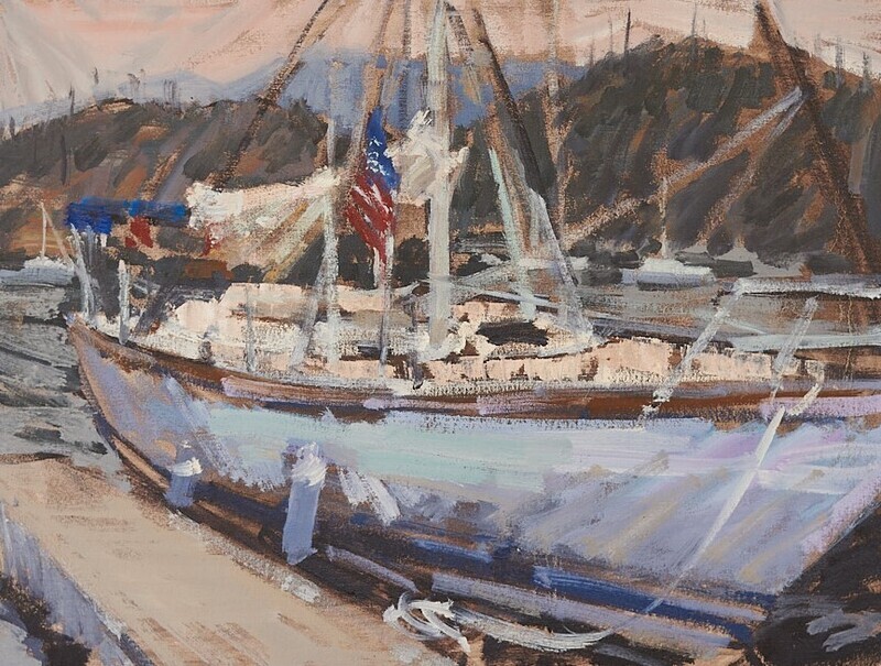 Andrew Walker Patterson-  Whiskeytown Lake Marina #2 - 20x16- Giclee Print