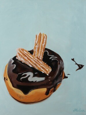 Melan Allen - Churro Donut 36x48 Oil on Canvas