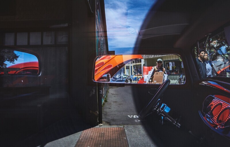 Bojh Parker "Hot Rod Reflections" 14"x20" mounted on ACM panels