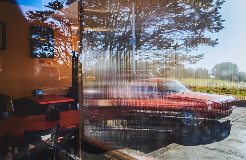 Bojh Parker "Red Mustang" 20"x28" mounted on ACM