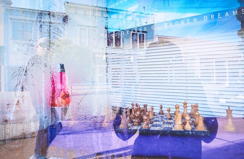 Bojh Parker "Broken Dreams" 14"x20 inch mounted on ACM