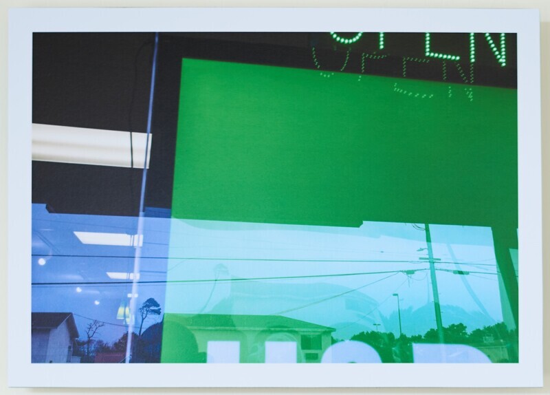 Bojh Parker. "Open Green" 8"x11" mounted on  ACM