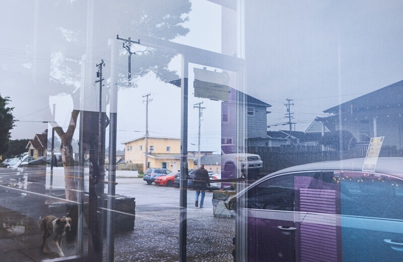 Bojh Parker. Coast Cinemas Dog Walker. 20"28" mounted on ACM