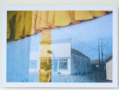 Bojh Parker. "Yellow Curtain" 8"x11" mounted on ACM