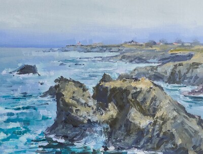 Andrew Walker Patterson - A View from "Behold the Ocean" - 24x18 in oil on archival canvas board - 2023