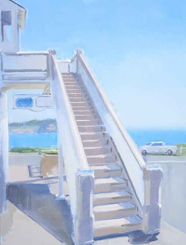 Andrew Walker Patterson - Kasten St Facing South - 24x18 in oil on archival canvas board - 2023