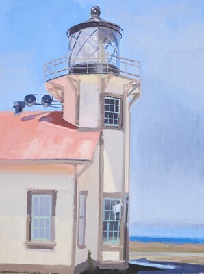Andrew Walker Patterson - Point Cabrillo Light Station No 7 - 24x18 in oil on archival canvas board - 2023