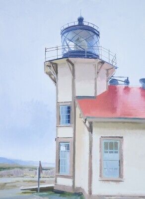 Andrew Walker Patterson - Point Cabrillo Light Station No 8 - 24x18 oil on archival canvas board