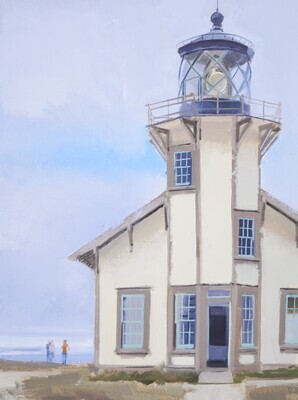 Andrew Walker Patterson - Point Cabrillo Light Station No 11 - 24x18 in oil on archival canvas board - 2023