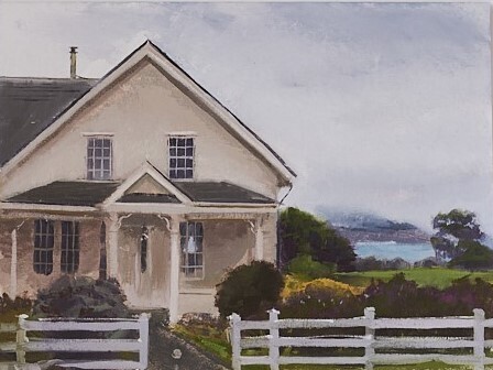 Andrew Walker Patterson - The Ford House #1 24x18 Canvas on Board