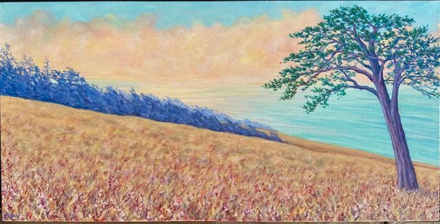 Maeve Croghan - By Spring Ranch Barns - 20"x40" oil on canvas