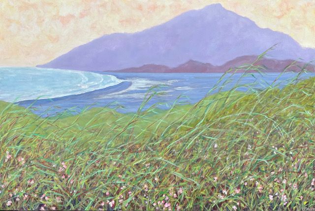 Maeve Croghan - Magic Maui Mountain - 24"x36" oil on canvas