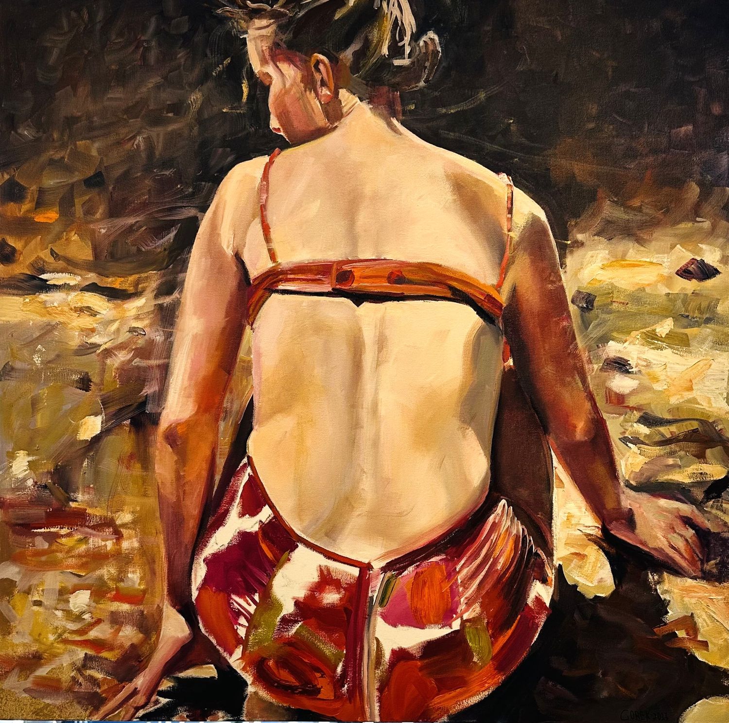 Elizabeth Gorek, Summer's End, 36x36, Oil on Canvas